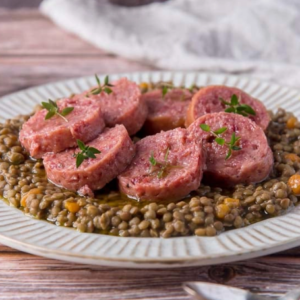 Indulge in the Exquisite Flavors of Cotechino con Lenticchie: A Culinary Delight from Italy